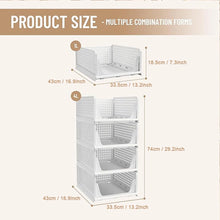 Multi-purpose Storage Basket Stackable Clothes Storage Rack Drawer Close