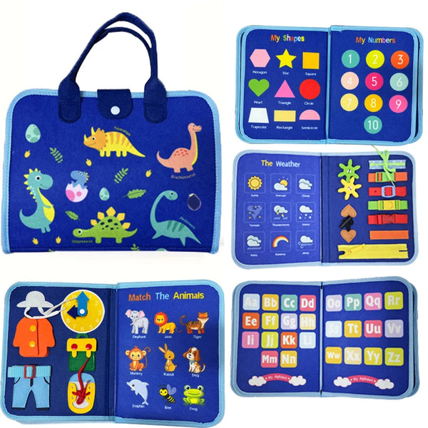Toddler Dressing Learning Activity Busy Board, Educational Activity Book
