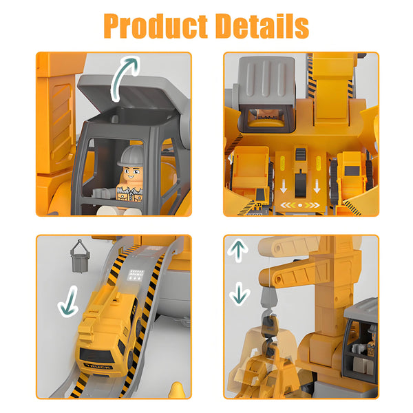 Kids Engineering Vehicle Electric Drill Tool Screw Toys Nut Disassembly Children Educational Assembled Sets For Boys Gift