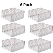 Multi-purpose Storage Basket Stackable Clothes Storage Rack Drawer Close