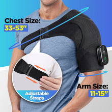 Vibration Shoulder Steamer Belt Heated Shoulder Warmer Massager