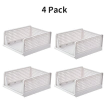 Multi-purpose Storage Basket Stackable Clothes Storage Rack Drawer Close