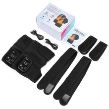 Thermal Knee Massager 3 in 1 Shoulder Knee Elbow Heating Massage Support Brace Rechargeable Vibration Pad