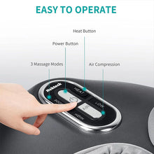 Nekteck Foot Massager Heating Therapy Air Compression Shiatsu Knead Roller Muscle Relaxation Electric Foot Massage Machine