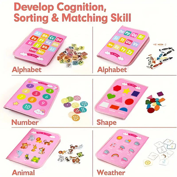 Toddler Dressing Learning Activity Busy Board, Educational Activity Book