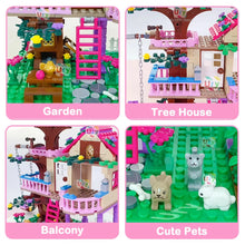 Friends CitTree House Summer Holiday Villa Castle Building Blocks Sets Figures Garden DIY Toys for Kids