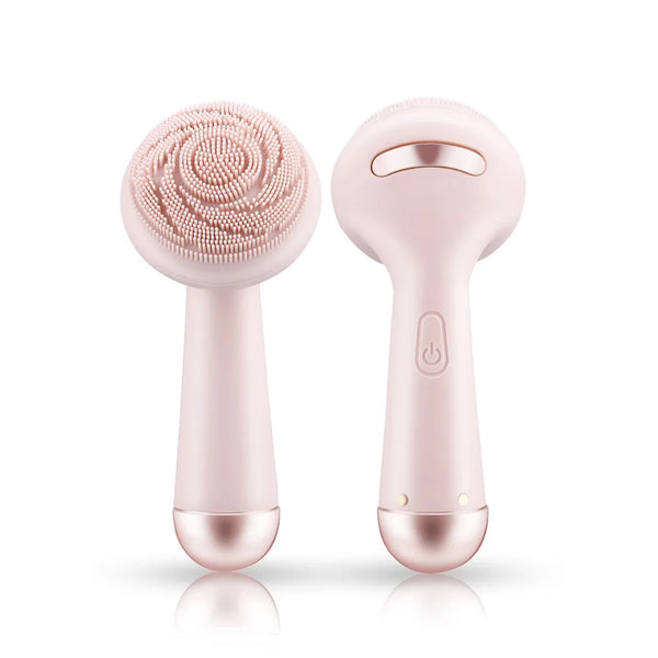 Electric Silicone Facial Brush Cleaner Vibration Roller Massage Pore Cleansing Instrument
