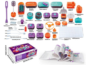 Science Circuit for Kids DIY Electronics Exploration Kit 150+ Project Physics Experiment Circuit Board Educate Toy Ages 6+