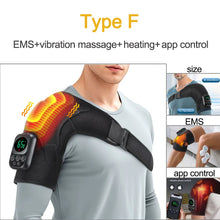 Vibration Shoulder Steamer Belt Heated Shoulder Warmer Massager