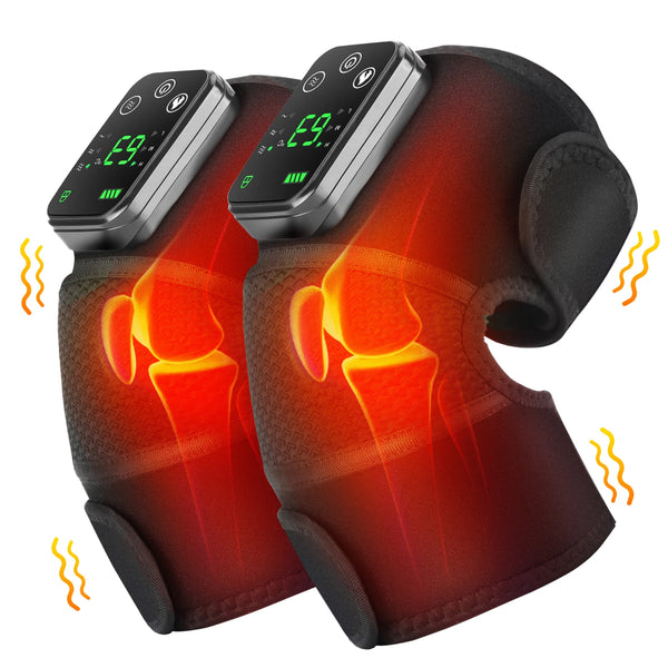 Thermal Knee Massager 3 in 1 Shoulder Knee Elbow Heating Massage Support Brace Rechargeable Vibration Pad