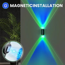LED Motion Sensor Wall Sconce Lights, 3 Modes, 8 Lighting Colors, USB Rechargeable Magnetic Night Lamp for Bedroom