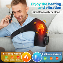 Vibration Shoulder Steamer Belt Heated Shoulder Warmer Massager