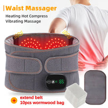 Electric Heating Waist Massager Support Belt Vibration Hot Compress Brace Belt Back Relax 3 Gears Adjustment