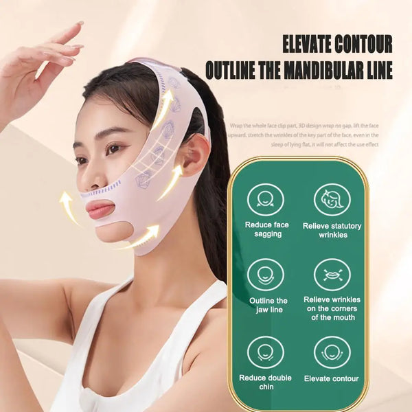 Chin Cheek Slimming Bandage V Shaper V Line Lifting Mask Face Lifting Anti Wrinkle Strap