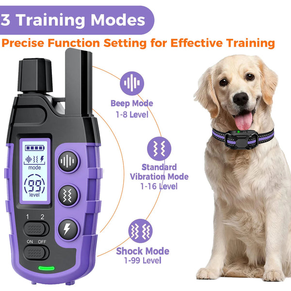 3300Ft Electric Dog Training Collar Remote Control Waterproof Belt
