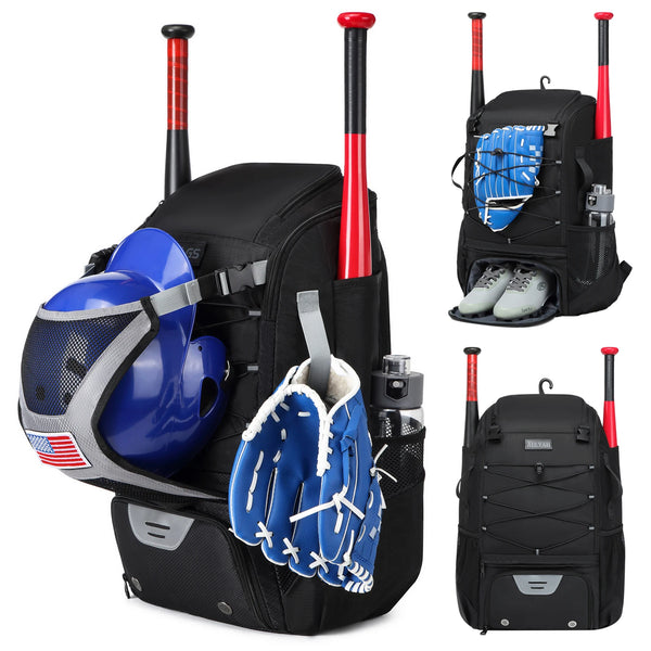 Baseball Equipment Bag Baseball Backpack with Shoe Compartment