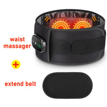 Electric Heating Waist Massager Support Belt Vibration Hot Compress Brace Belt Back Relax 3 Gears Adjustment