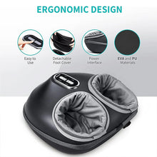 Nekteck Foot Massager Heating Therapy Air Compression Shiatsu Knead Roller Muscle Relaxation Electric Foot Massage Machine