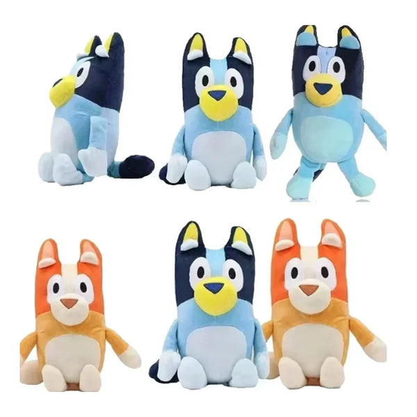 Family Plush Toys - Cartoon Dog Stuffed Animals, Soft Plush Dolls