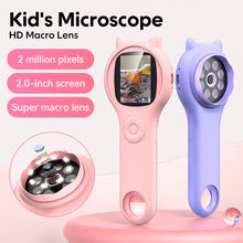 Kids Microscope Portable Handheld Magnifying Digital Microscope for Children Educational Science Toys