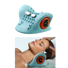 neck massager, with electric shoulder and neck massage, massage pillow neck, back, shoulder
