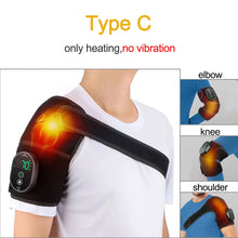 Vibration Shoulder Steamer Belt Heated Shoulder Warmer Massager