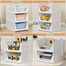 Multi-purpose Storage Basket Stackable Clothes Storage Rack Drawer Close