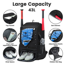 Baseball Equipment Bag Baseball Backpack with Shoe Compartment
