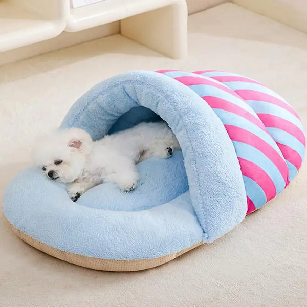 Sleeping House Semi-Enclosed Design Pet Sleeping Tool For Dogs Cats
