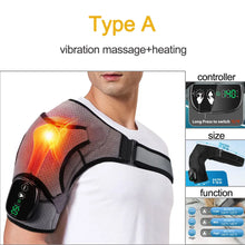 Vibration Shoulder Steamer Belt Heated Shoulder Warmer Massager