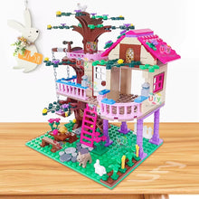 Friends CitTree House Summer Holiday Villa Castle Building Blocks Sets Figures Garden DIY Toys for Kids
